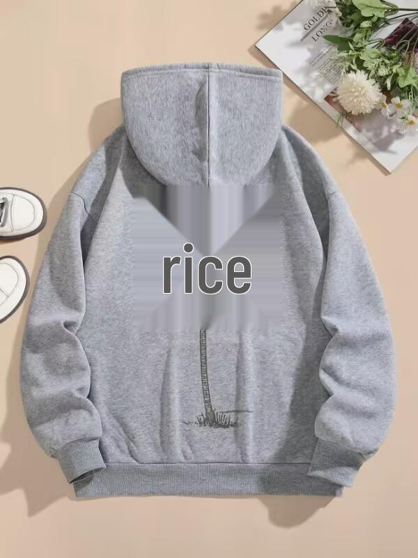Women's Coconut Tree Print Casual Hoodie, Long Sleeve Sweatshirt with Pockets, Autumn Style.