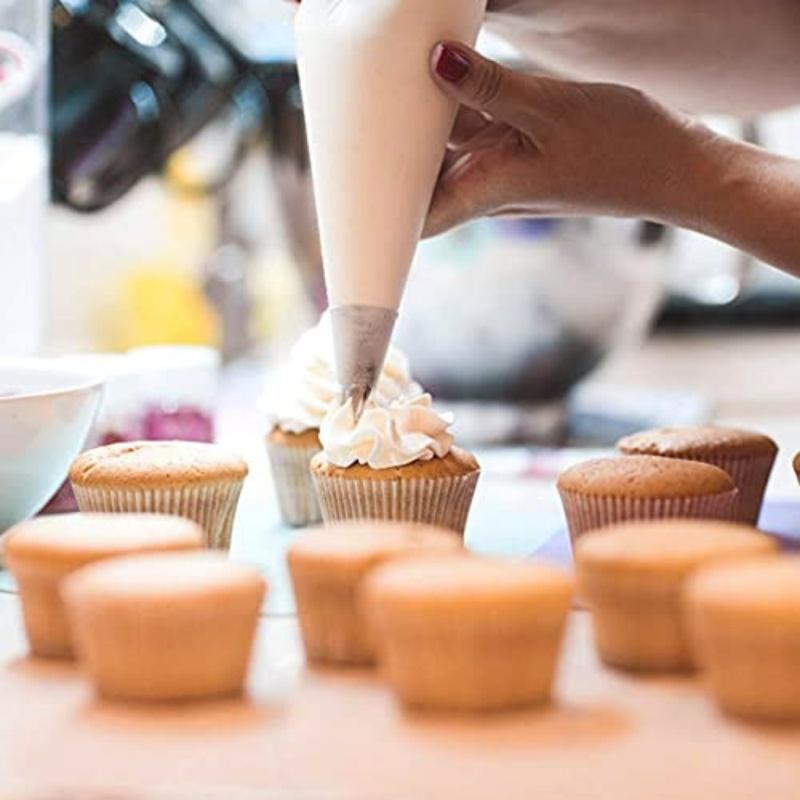 Einweg-Spritzbeutel - Extra dicke, rutschfeste Gebäckbeutel mit reißfestem Design für Kuchenverzierung, Cupcakes