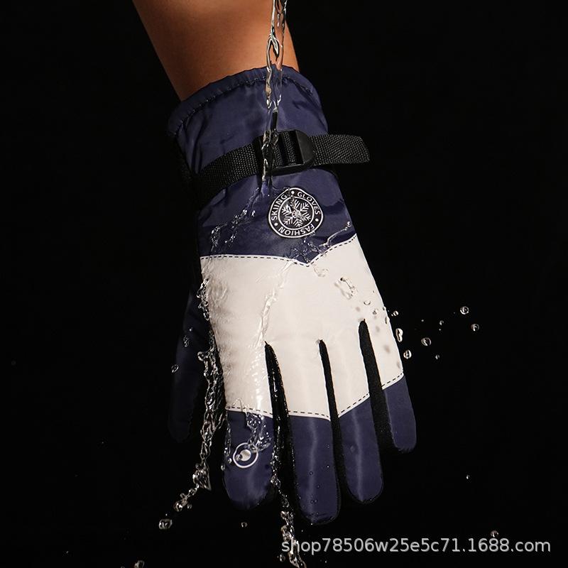 Winter ski gloves touch screen motorcycle fleece warm thickened riding waterproof, windproof and non-slip outdoor