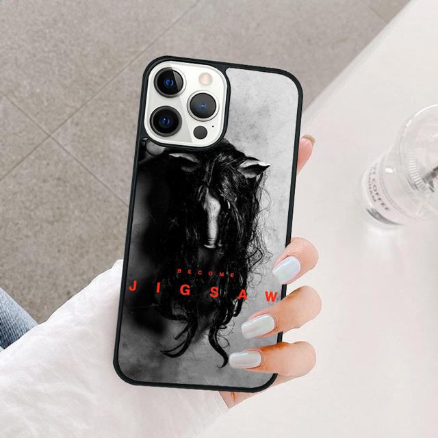 Jigsaw Saw Horror Phone Case Back Cover for iPhone 17 Air 16 15 14 13 11 12 Pro Max PlusS Shell Coque