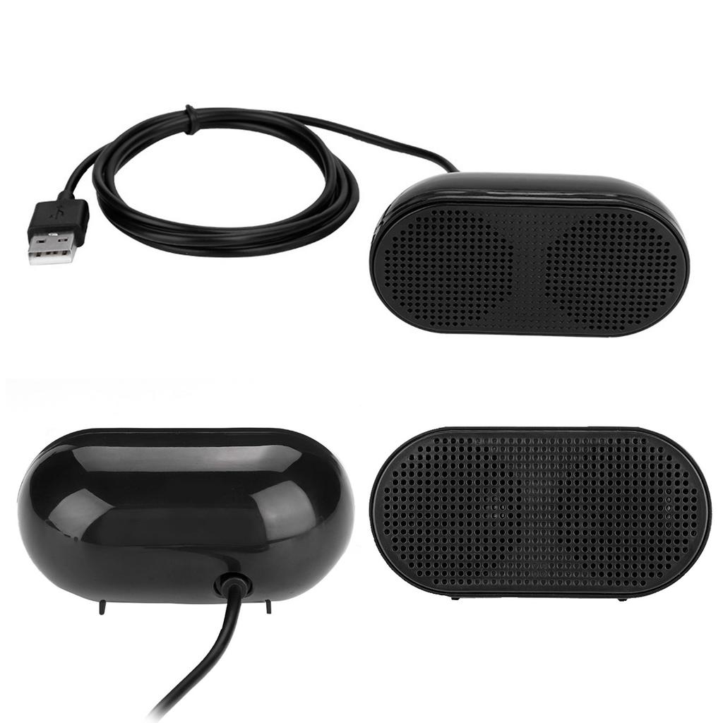 Dualer Lautsprecher USB-Kabelgebundener Lautsprecher Integrierte Stromversorgung & Audio Schwerer Bass Mini-Kabel-Lautsprecher