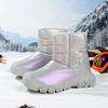 Children's cotton shoes Children's high-top snow boots Winter waterproof and piled thickened warm Children's cotton outdoor sports shoes