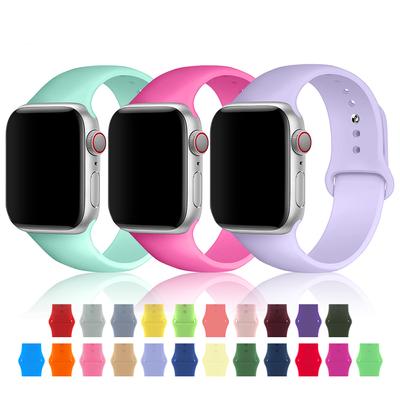 Silicone Strap For Apple Watch Bracelet 44mm 40mm 38mm 42 Mm Watchband For Apple Watch Band Correa For Iwatch Series7 6 Se 5 4 3