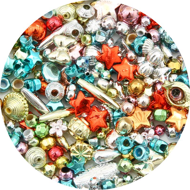 Rainbow Retro Beads Mystery Box: DIY Mixed Bead and Pendant Accessories for Handmade Jewelry