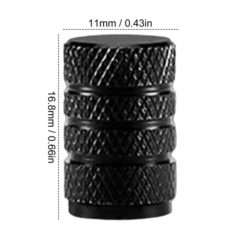 Tire Valve Cover Caps 4PCS Dustproof Valve Covers Aluminum Alloy Valve Dust Caps Wheel Air Caps Cover Dust-Proof Stem Covers For