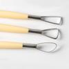 Children's 3-Piece Double-Ended Stainless Steel Clay Sculpting Tools Set