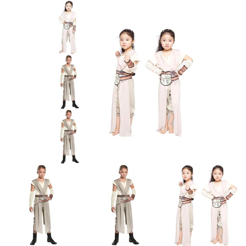 Costume Classico di Star Wars Rey per Bambine Perfetto per Halloween ed Eventi a Tema