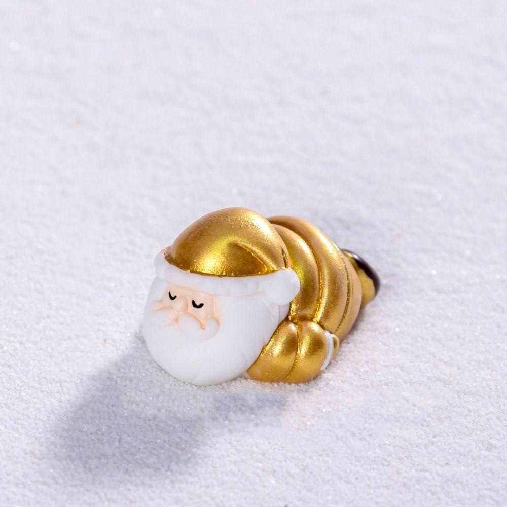 Resin Miniature Santa Claus Accessories Cartoon Santa Statue Creative Christmas Figurines  Festival
