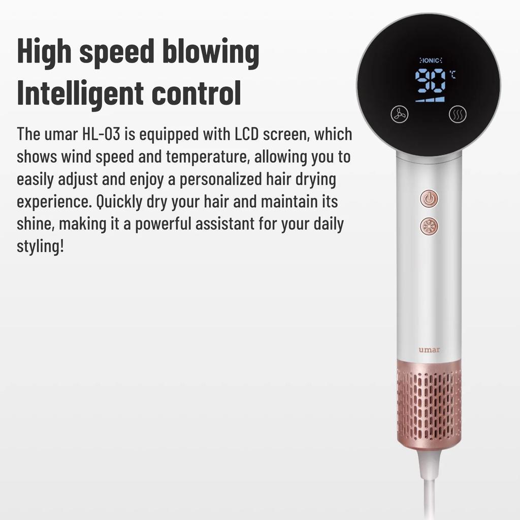 New Super Hair Dryer 1500 Watt Powerful Hair Dryer Styling Tool Touch Control Professional Ayler Hair Dryer Ionic Hair Dryer
