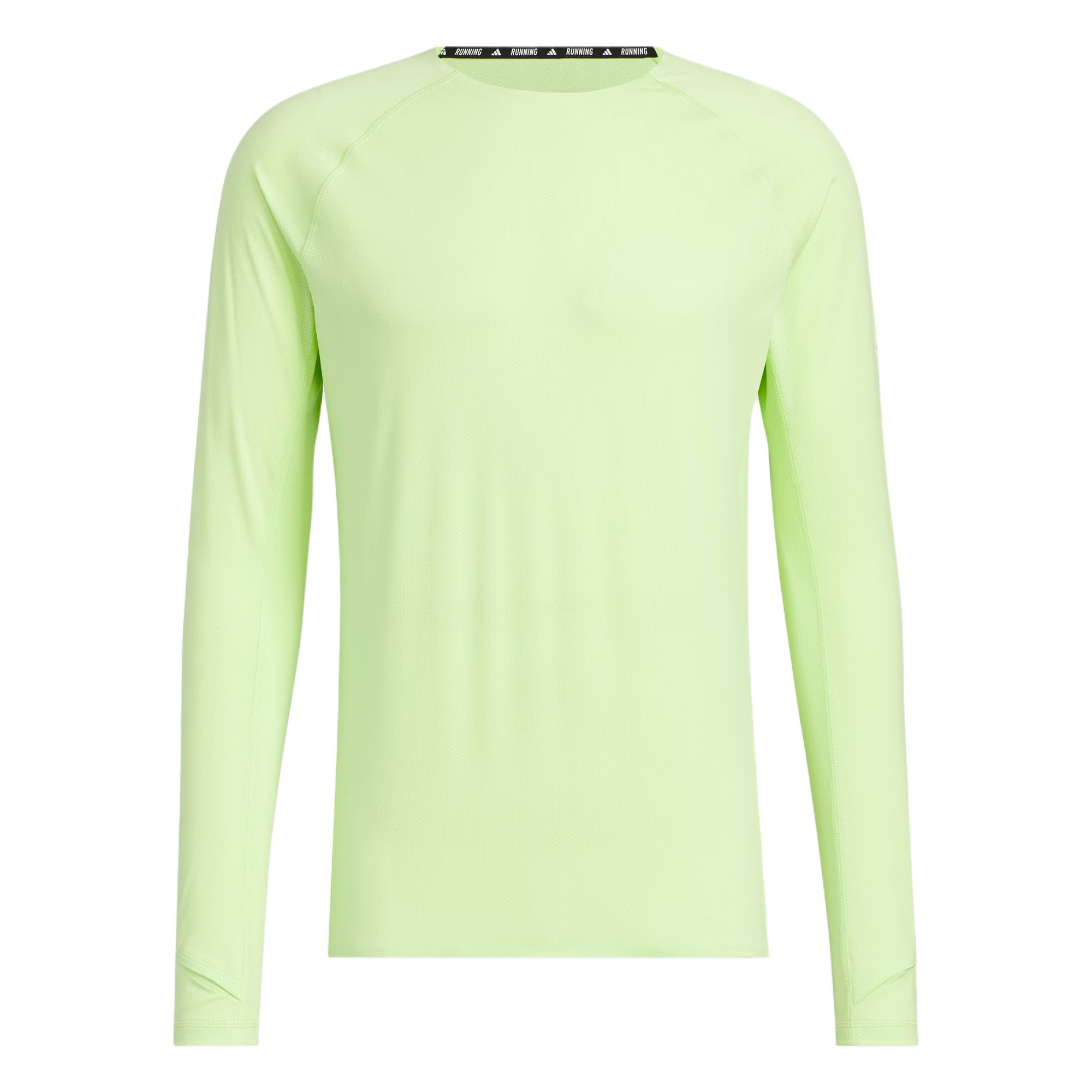 

adidas Unisex Run Fast Long Sleeve Running T-Shirt Lucid Lemon JV6922 XL