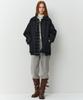 RAVEROUS Oversized Check Shirt_Black