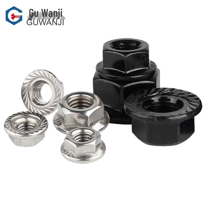 GUWANJI 304 Stainless Steel Hex Flange Nut
