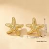 INS Cold Style Starfish Stud Earrings: Elegant Ocean-Inspired Design for Women