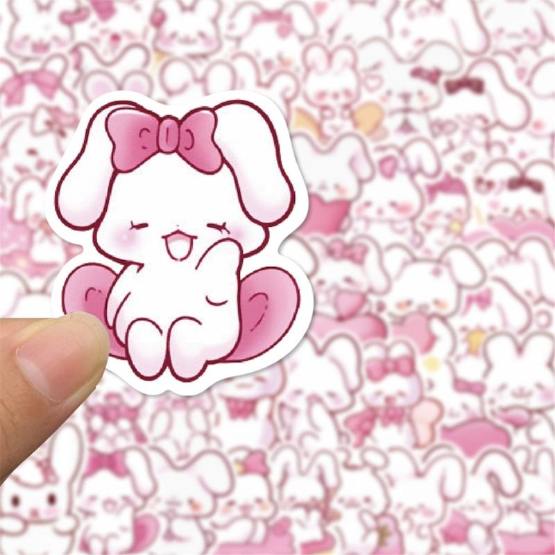 50Pcs Bunnies Sticker Aesthetic Sticker for Scrapbooking Notebook Journal Water Bottle Laptop Kid Motivational Sticker