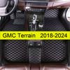 Car Floor Mats For GMC Terrain 2018 2024 Auto Foot Pads Carpet Full Set Vehicle Leather Matts