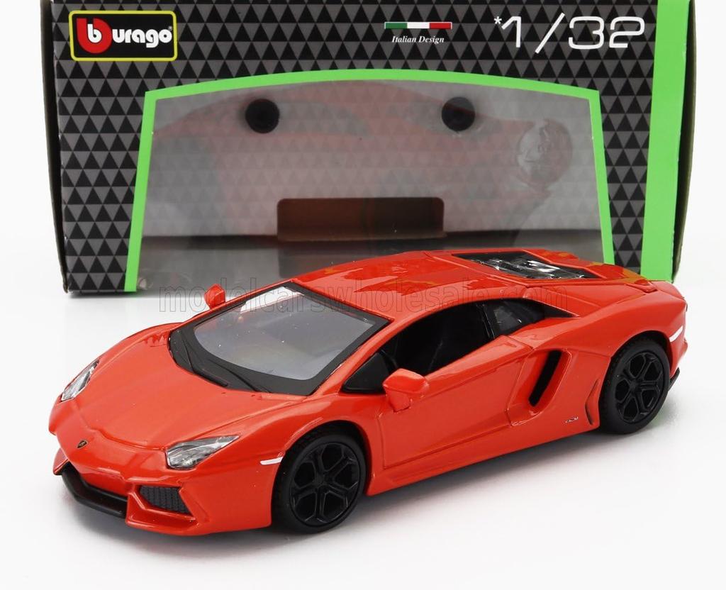 Bburago Lamborghini Aventador 1/32 Scale Diecast Model Car LAMBORGHINI AVENTADOR LP700-4 2011 (Orange) [Parallel Import]