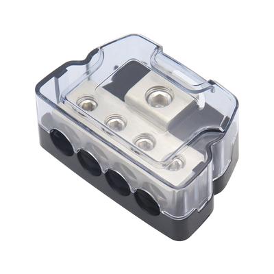 Power Ground Amp Distribution Block 0 Gauge Input 4 Gauge Outputs For Car Audio