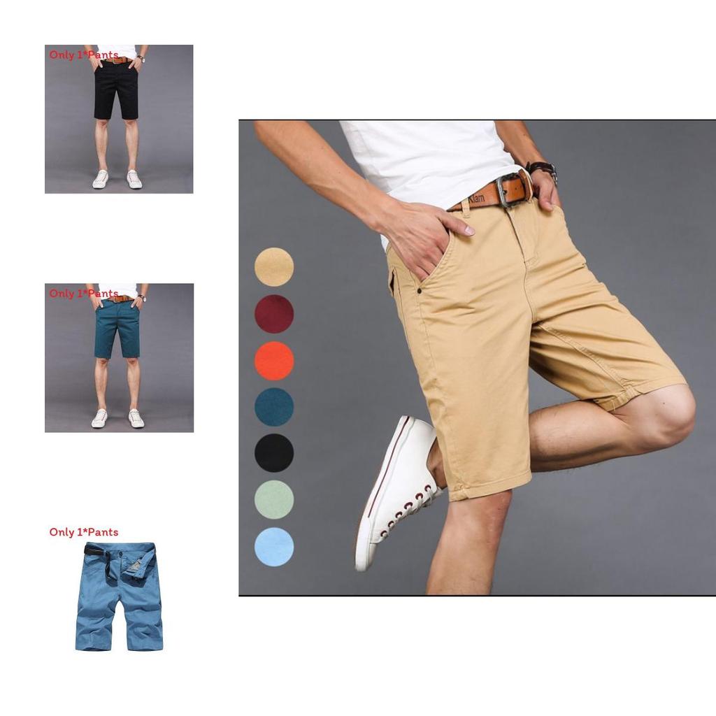 Summer Mens Cargo Shorts With Bamboo Fiber For Casual Wear And Comfort