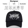 New Hip Hop Unisex Hat New Embroidery Gothic Street Punk Frauen Baseball Cap Men Adjstable Pure Black Sports Women Caps