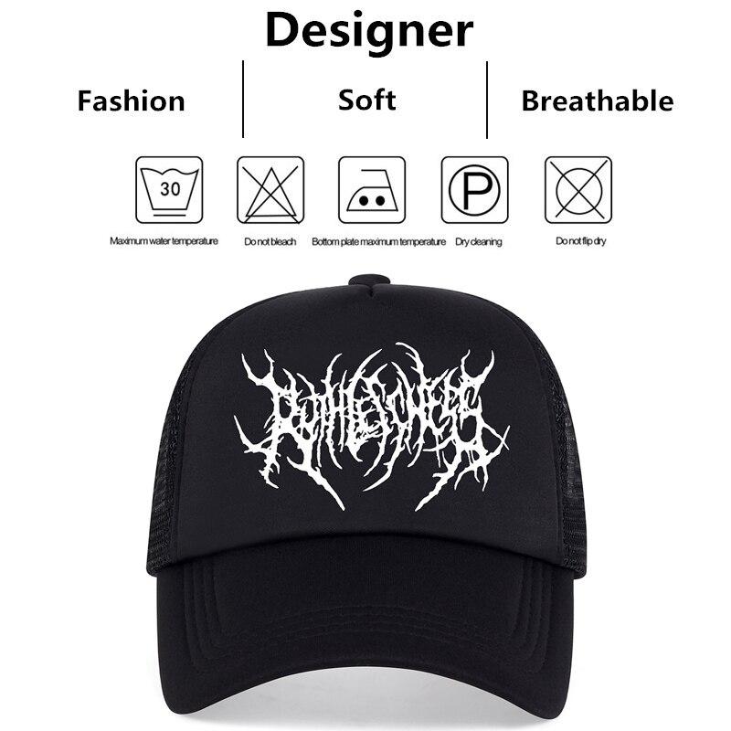 New Hip Hop Unisex Hat New Embroidery Gothic Street Punk Frauen Baseball Cap Men Adjstable Pure Black Sports Women Caps
