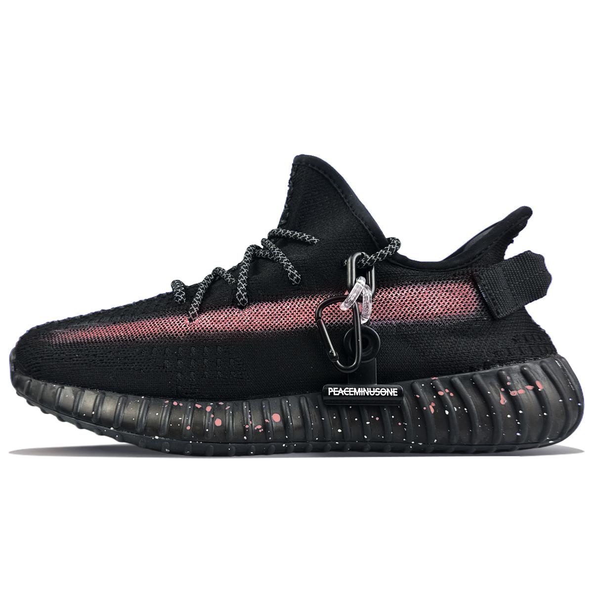 

Adidas Originals Yeezy Boost 350 V2 Low top Casual Shoes Unisex Black Red HQ4540(Team373-) 36