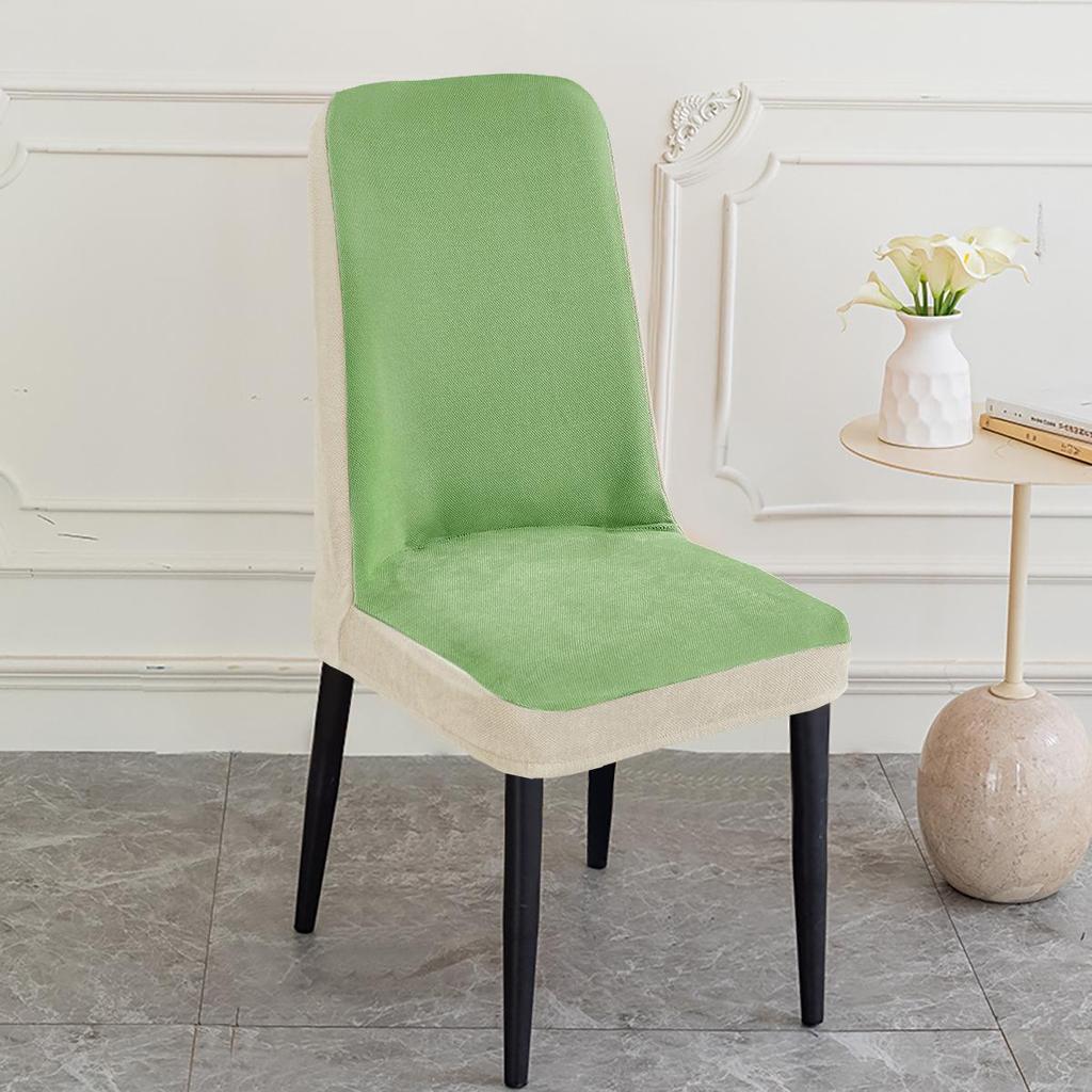 Chenille Luxury Arc Dining Chair Cover - Anti-Scratch and Universal Fit