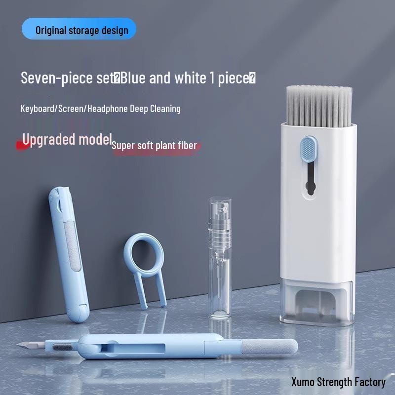 7-in-1 Multi-Functional Cleaning Kit: Keyboard Brush, Bluetooth Earphone Cleaner, Mobile Phone Screen & Keycap Cleaner