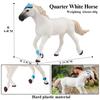 Oenux Grassland Wild Steed Farm Animal Small Horse Model Action Figures PVC Home Decoration Figurines Collection Toy Kid Gift