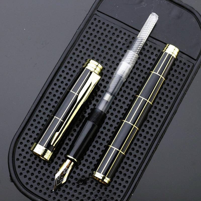 1pc High Quality Fountain Pen Full Metal Golden Clip Luxury Pens Stationery Office School Supplies