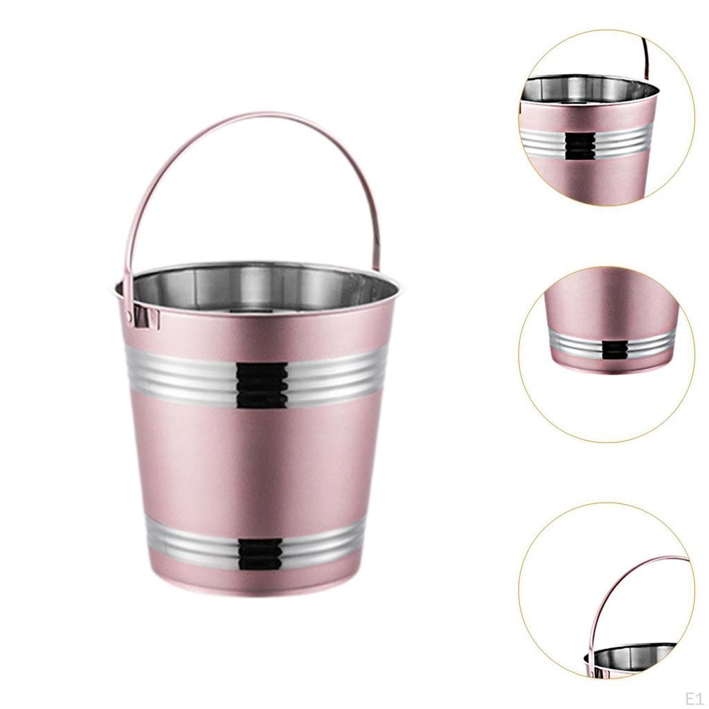 Eiseimer Tragbar Kühlend 1,7L Edelstahl Servieren Wein für