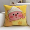Silly LloopyS Cushion Cover Breathable and skinfriendly linen pillowcase square removable and washable cushion