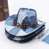 Mountaineering Top Hat European and American Western Cowboy Hat Retro Old Color Matching Peach Heart Top Jazz Hat Ruff Hat