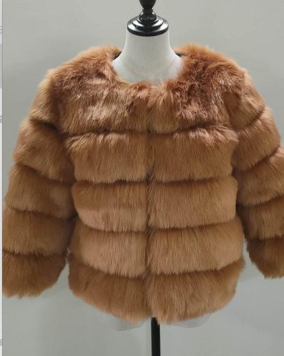Fur European And American Imitation Fox Fur Imitation Fur Jacket Women'S Short Long-Sleeved Fur Artificial Fur, Fur Women