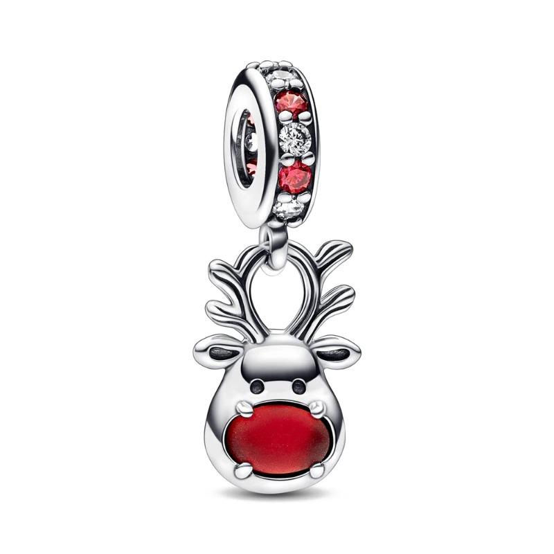 Newest 925 Silver Charm Bracelet Forest Animal Series Jewelry for Women Kangaroo Owl Swan