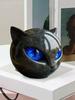 Cat Statues Black Cat Stone Sculpture Luxury Black Cat Stone Sculpture Kitten Keepsake Sculpture Halloween Desktop Decor