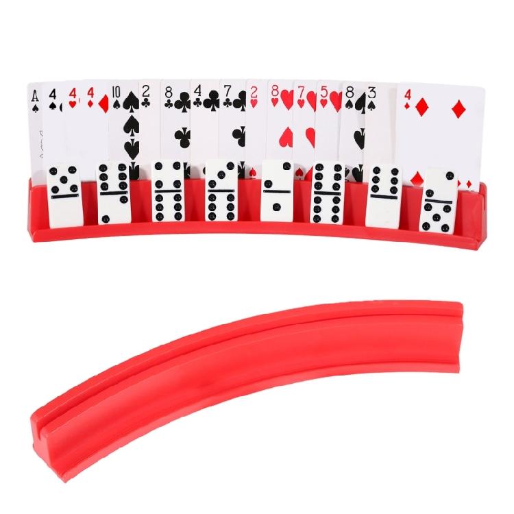 Poker Card Rack Playing Card Organizers Holder Game Rack Curved Playing Card Holder Stand, Poker Card Holder Organizers