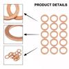 Universal Copper Drain Plug Gasket High Temperature Resistance Automotive Seal 007603-014106 007603014106 for Vehicles