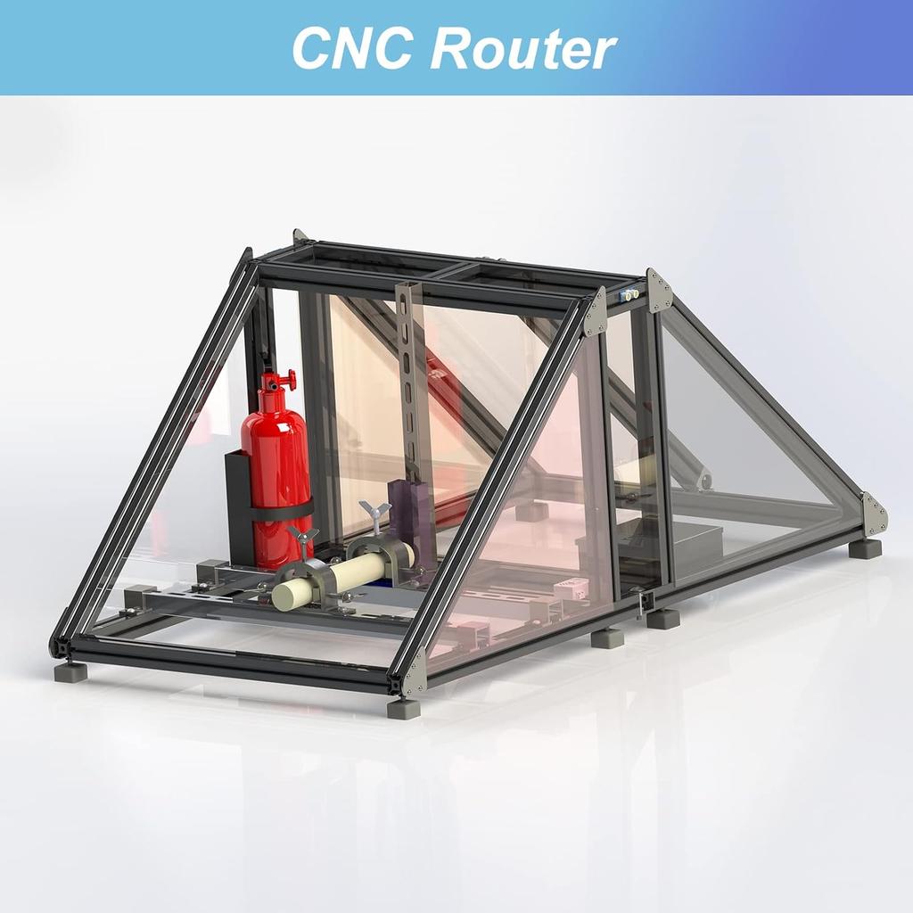 MECCANIXITY 2020 T Slot Aluminum Extrusion 100mm(3.9 Inch) Black European Standard Anodized Linear Rail for 3D Printer Laser Engraving Machine 10 Pcs