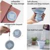 2025 Latest Model 2 Pack Silicone Collapsible Cups for Traveling, 320ml+320ml