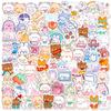 100 Cute Bear Stickers: Cartoon Stationery for Water Bottles & Notebooks