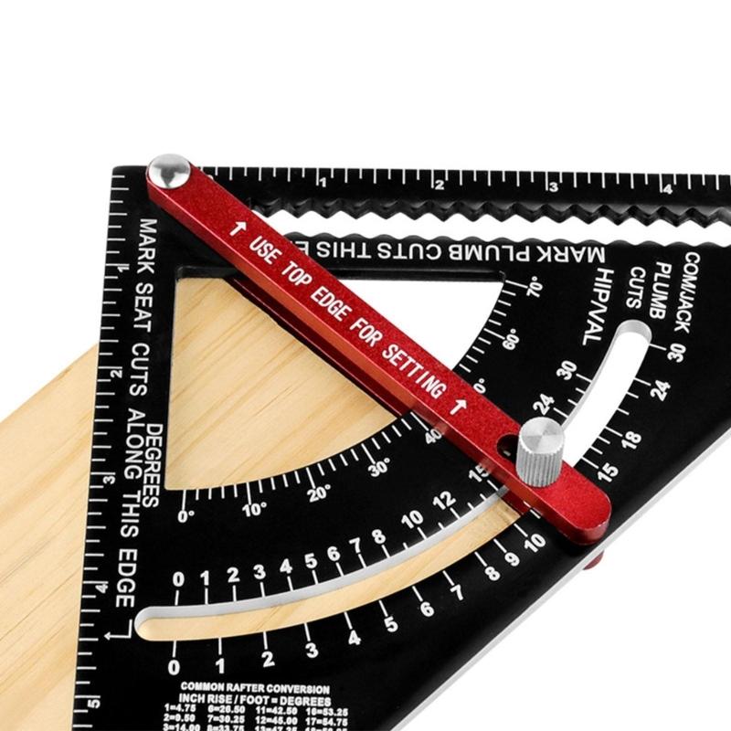 Carpenter Square Woodworking Measurement Tool Rafter Framing Square 7.5inch Layout Tool Adjustable Combination Square