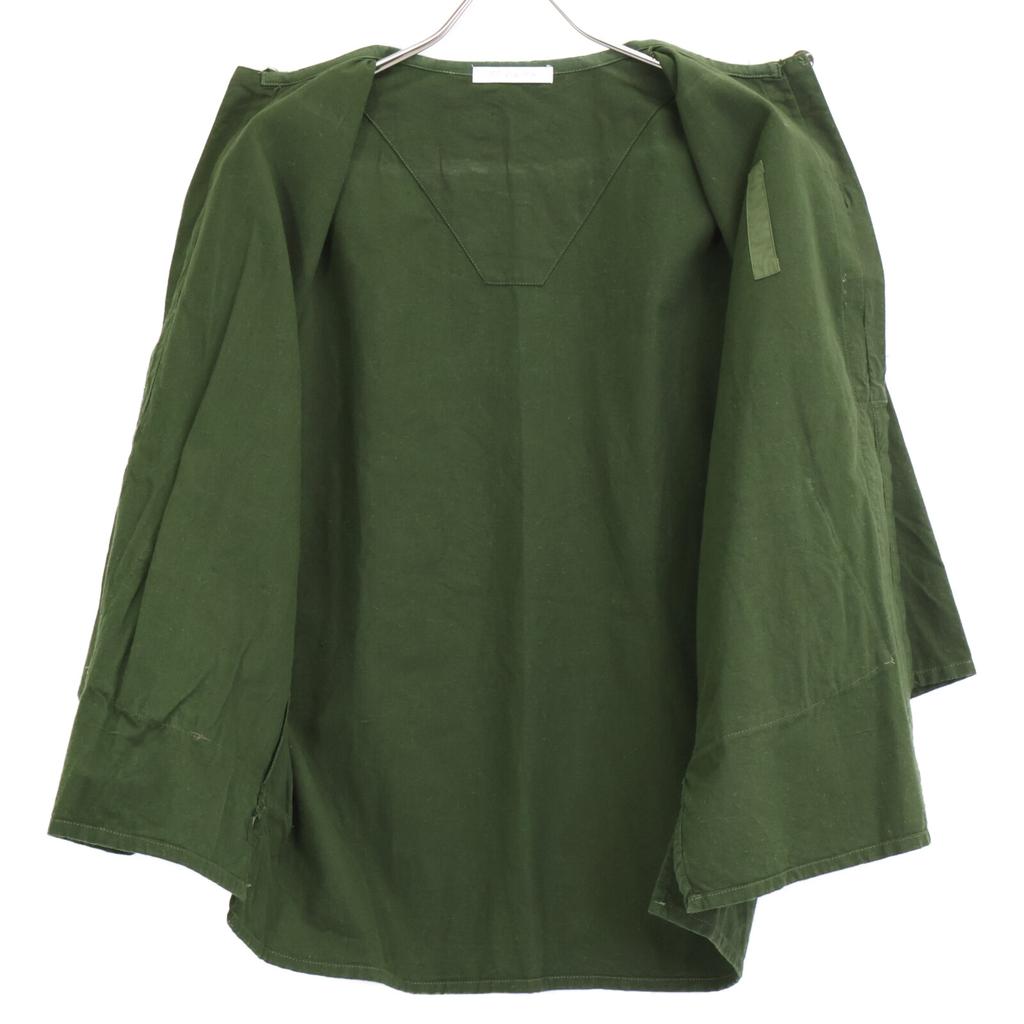 CATTA Khaki Collarless Jacket Jacket Not Written khakiUsed