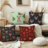 Christmas Cartoon Deer Cute Cushion Cover Pillow Cover Decoration Room Home Sofa Living Office Car Nordic Simplicity