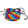 4Pcs Handmade Braided Rainbow Bracelet Pride Day Rainbow Rope for Men Women  Party Supplis