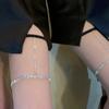 Sexy Leg Chain Multi-Layer Flash Diamond Fringed Thigh Chain Leg Decoration Spice Girl Street Auction Accessories Versatile Body Chain