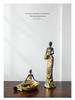 Modern Retro African Black Figurine Ornaments - Creative Soft Decor for Light Luxury Living Room