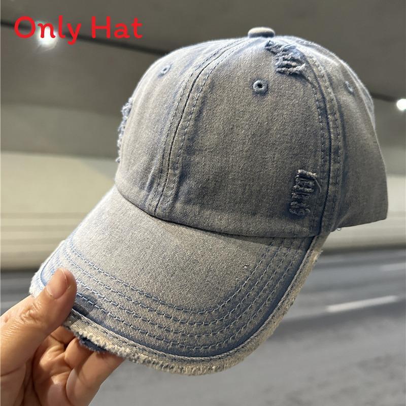 Gorra de Béisbol Lavable de Algodón con Aspecto Vintage y Visera Curva para Uso Casual