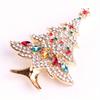 Christmas Fashion Christmas Tree Pin Vintage Christmas Brooch Rhinestone Brooch, Holiday Birthday Party Gift, Dress Accessory Pin