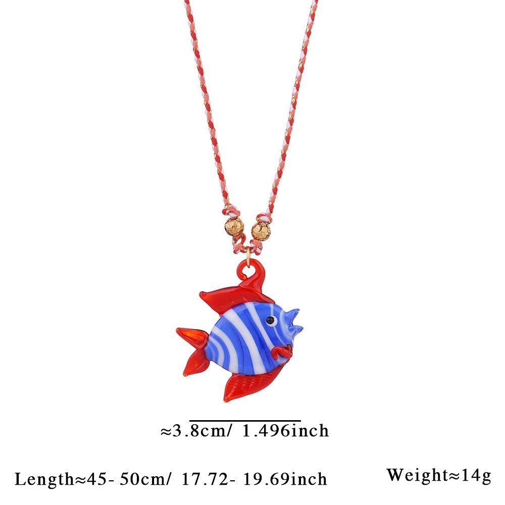 Childishness Tropical Fish Necklace Sea Beach Ocean Style Beach Choker  Vacation