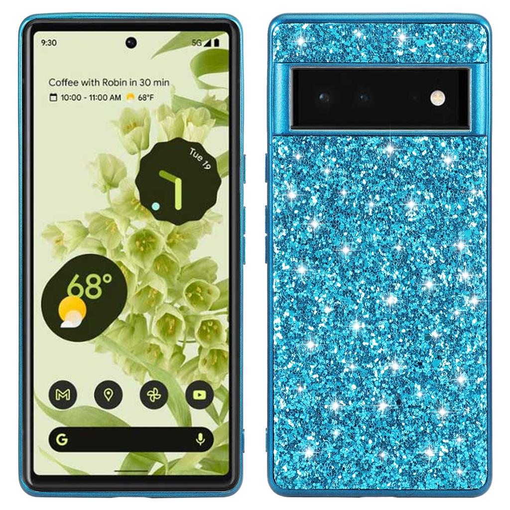 For Google Pixel 8a Back Case TPU+PC Sequins Bling Cover Cell Phone Accessory Wholesale